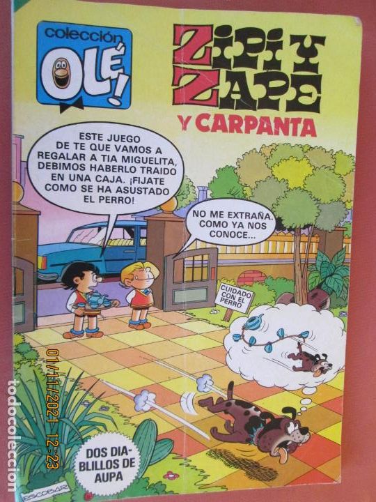 Tebeos: ZIPI Y ZAPE Y CARPANTA Nº 210 -DOS DIABLILLOS DE AUPA , COLECCION OLE - L BRUGUERA - 1ª EDC- 1981
