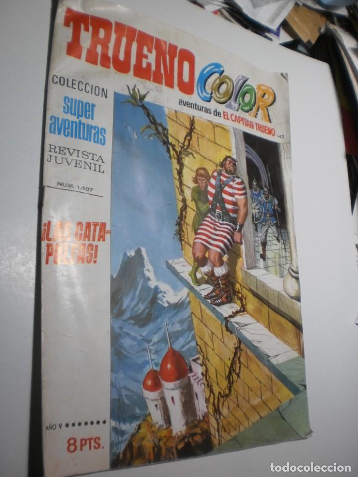 Tebeos: trueno color n&ordm; 142 a&ntilde;o V 1972 (alg&uacute;n defecto, leer)