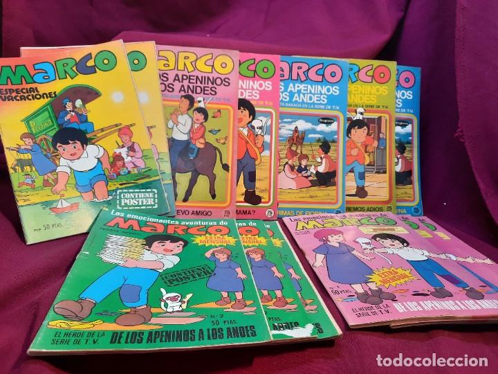 Tebeos: 13 COMICS MARCO EDITORIAL BRUGUERA CON EXTRA MENSUAL