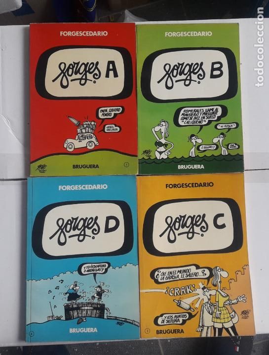 Tebeos: LOTE 4 FORGESCEDARIO - FORGES A, B, C, D - EDITORIAL BRUGUERA 1979 / 1&ordf; EDICION