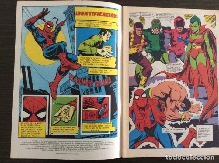 Tebeos: SPIDERMAN BRUGUERA N&Uacute;MERO 33 - Foto 2
