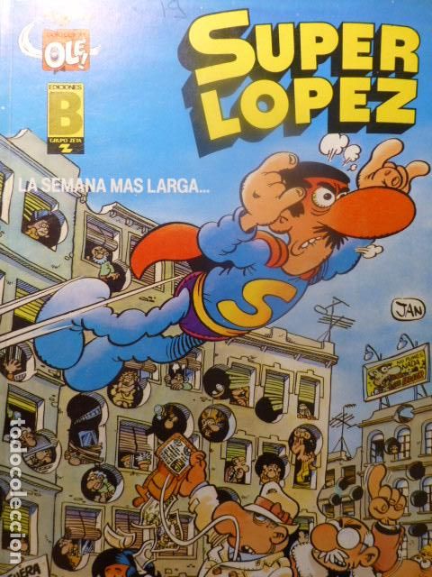 Tebeos: COMIC SUPER LOPEZ LA SEMANA MAS LARGA - Foto 1