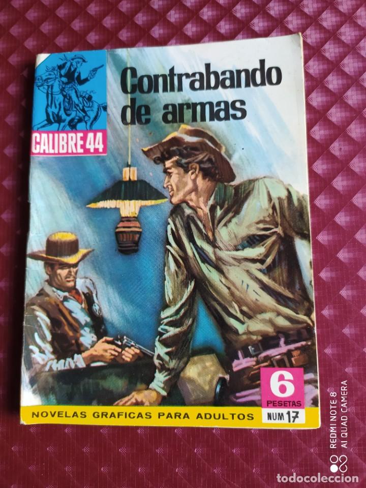 BDs: CALIBRE 44 NOVELA GRAFICA N&ordm; 17 CONTRABANDO DE ARMAS BRUGUERA 1965 MUY BUEN ESTADO