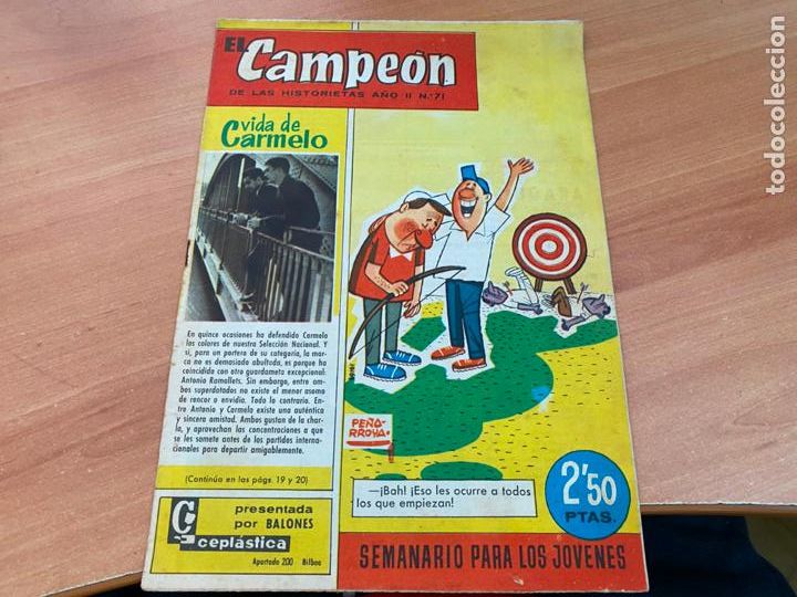 BDs: EL CAMPEON N&ordm; 71. VIDA DE CARMELO (BRUGUERA) (COIB74)