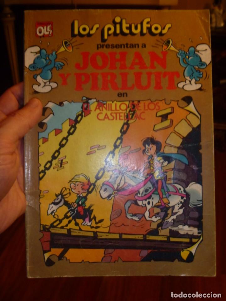 Tebeos: LOS PITUFOS PRESENTAN A JOHAN Y PIRLUIT OFERTA - Foto 1
