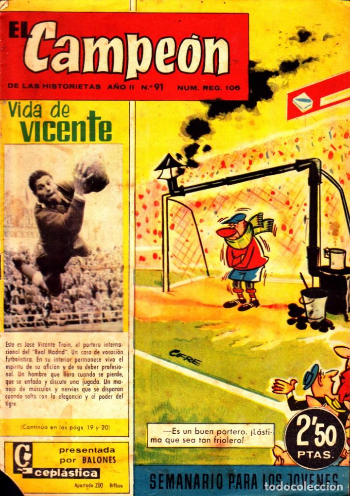 BDs: COMIC COLECCION EL CAMPEON DE LAS HISTORIETAS N&ordm; 91