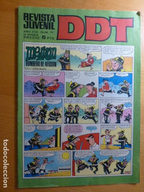 Tebeos: COMIC DDT N&ordm; 137 DE BRUGUERA - Foto 1