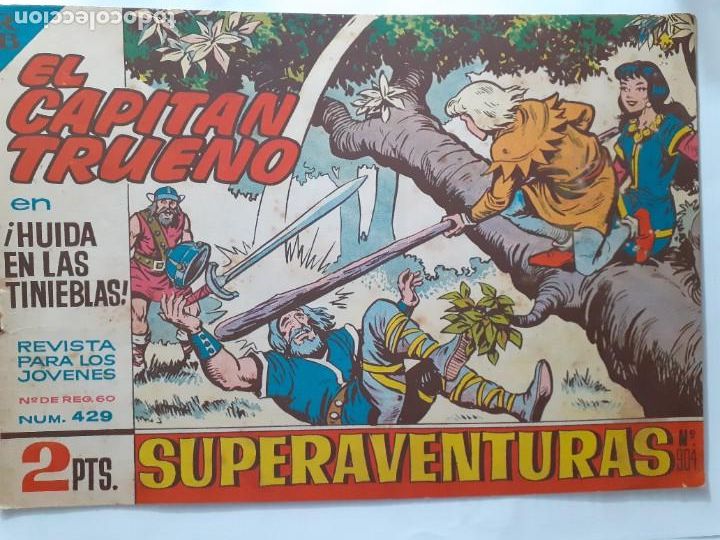 Tebeos: EL CAPITAN TRUENO-CUADERNILLO SEMANAL ORIGINAL- N&ordm; 429 -HUIDA EN LAS TINIEBLAS-1964-M.OSETE-LEA-5531