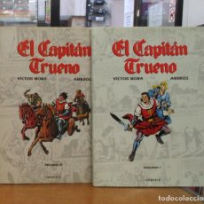 Tebeos: EL CAPITAN TRUENO - TOMOS - COMICS DE ORO - VOLUMEN 1 Y 2 - AMBROS / VICTOR MORA. Lote 292156643