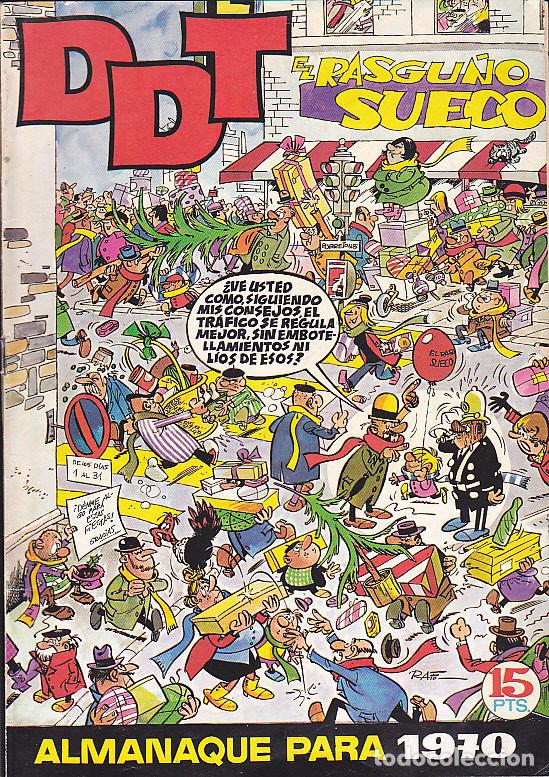 Tebeos: COMIC COLECCION DDT ALMANAQUE PARA 1970 - Foto 1
