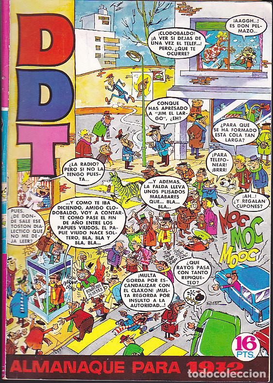 Tebeos: COMIC COLECCION DDT ALMANAQUE PARA 1972 - Foto 1