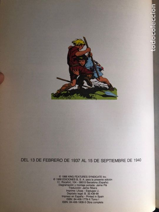Tebeos: PRINCIPE VALIENTE-7 TOMOS. - Foto 4