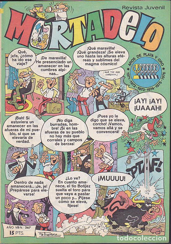 Tebeos: COMIC COLECCION MORTADELO N&ordm; 367 - Foto 1