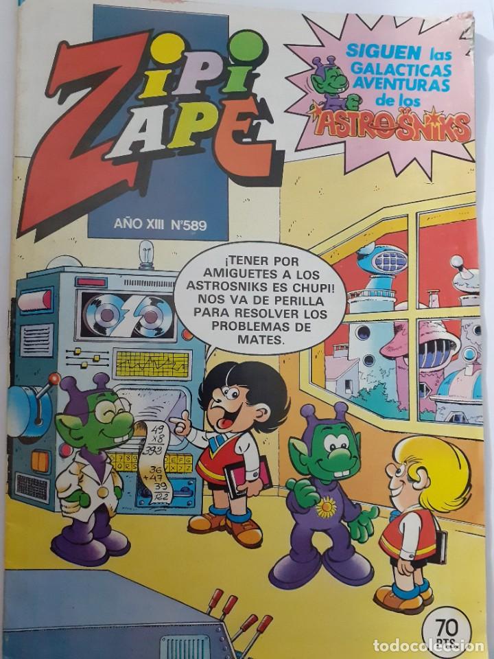 Tebeos: ZIPI Y ZAPE-SEMANAL-BRUGUERA- N&ordm; 589 -ASTROSNIKS-CINCO AMIGUETES-1979-CASI BUENO-DIF&Iacute;CIL-LEA-7877