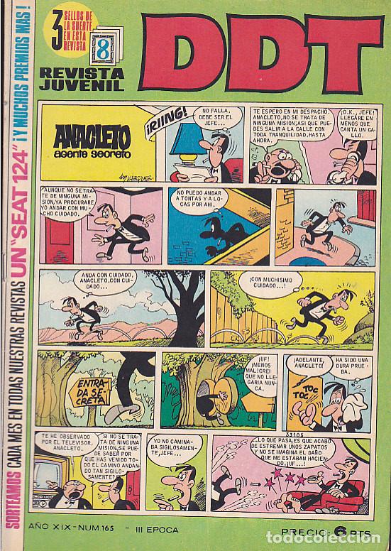 Tebeos: COMIC COLECCIO DDT N&ordm; 165 - Foto 1