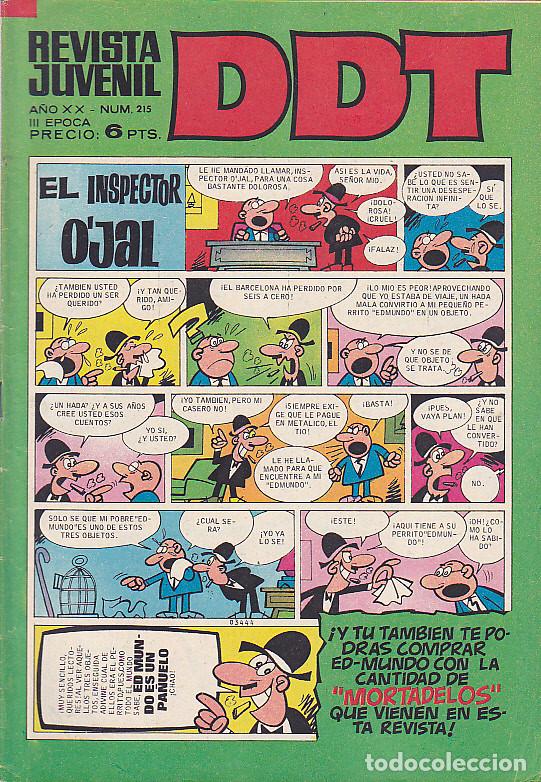 Tebeos: COMIC COLECCION DDT N&ordm; 215 - Foto 1