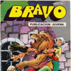 Tebeos: BRAVO Nº 1: EL CACHORRO 1. BRUGUERA, 1976-77.. Lote 312233353