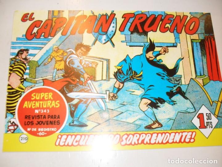 Tebeos: FACSIMIL el capitan trueno 210.(de 618)editorial bruguera,a&ntilde;o 1956..IMPECABLE.