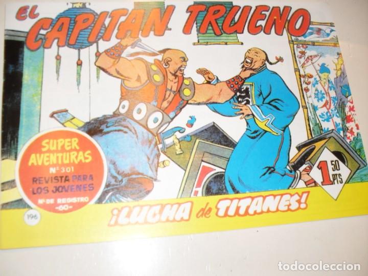 Tebeos: FACSIMIL el capitan trueno 196.(de 618)editorial bruguera,a&ntilde;o 1956..IMPECABLE.