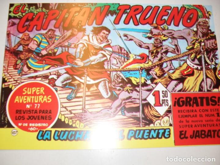 Tebeos: FACSIMIL el capitan trueno 107.(de 618)editorial bruguera,a&ntilde;o 1956..IMPECABLE.