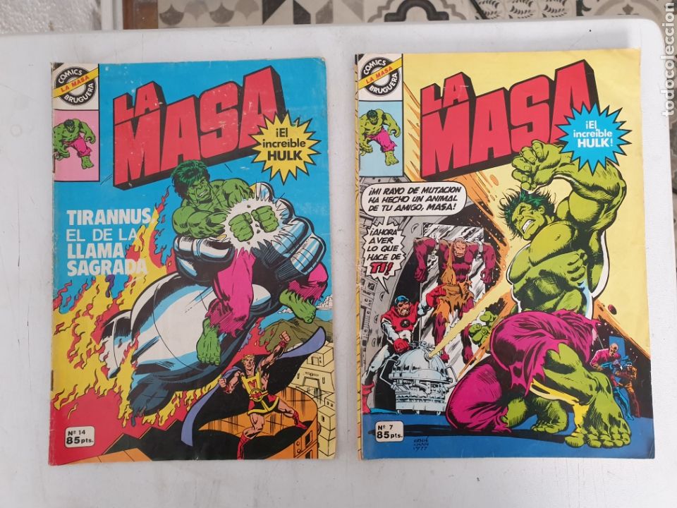 Tebeos: LA MASA COMICS BRUGUERA. NUMEROS 7 Y 14 - Foto 1