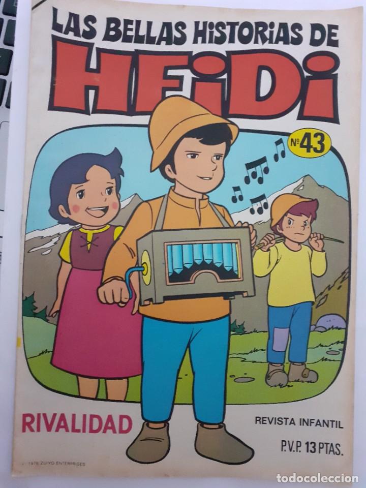 Tebeos: LAS BELLAS HISTORIAS DE HEIDI- N&ordm; 43 -GRAN TRABAJO DE JAN-1976-ESCASO-&Uacute;NICO EN TC-BUENO-LEA-6246