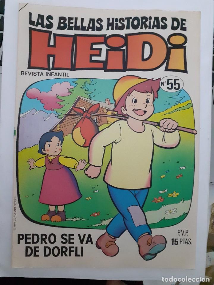 Tebeos: LAS BELLAS HISTORIAS DE HEIDI-BRUGUERA- N&ordm; 55 -GRAN TRABAJO DE JAN-1976-&Uacute;NICO EN TC-BUENO-LEA-6247