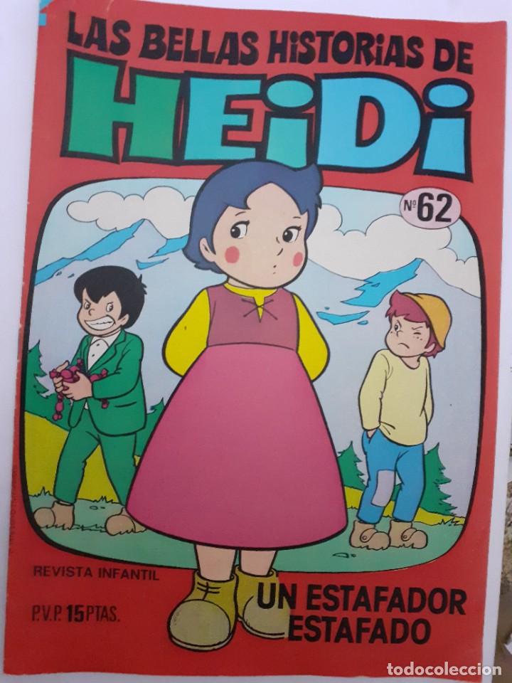 Tebeos: LAS BELLAS HISTORIAS DE HEIDI-BRUGUERA- N&ordm; 62 -GRAN TRABAJO DE JAN-1976-ESCASO-BUENO-LEA-6249