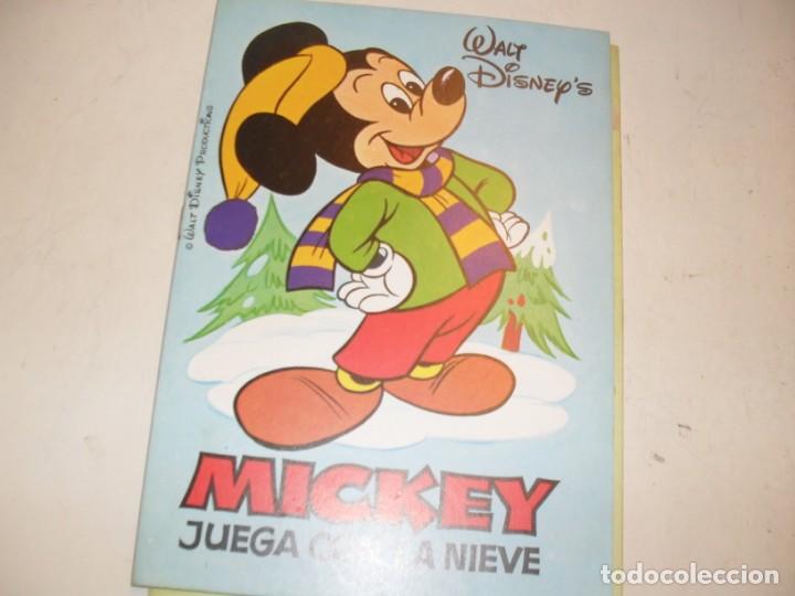 Tebeos: CUENTOS WALT DISNEY 6 :MICKEY JUEGA CON LA NIEVE.ediciones bruguera,a&ntilde;o 1984..