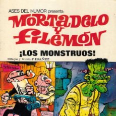 Tebeos: ASES DEL HUMOR Nº 25 - ¡ LOS MONSTRUOS ! - MORTADELO Y FILEMON: AGENCIA DE INFORMACION 1ª ED. 1973.