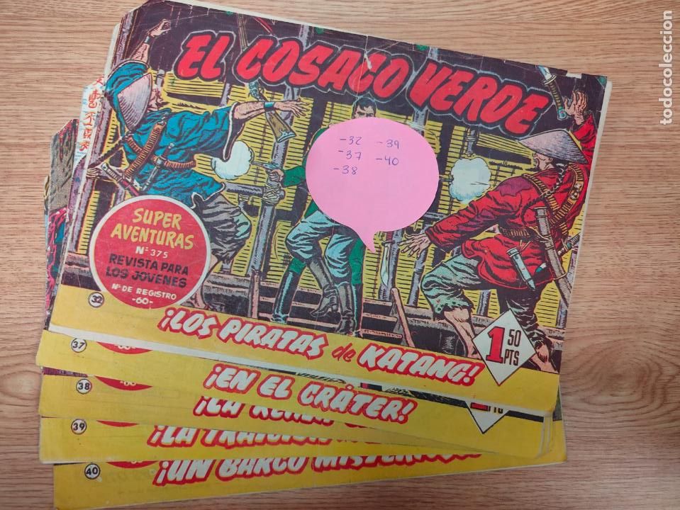 Tebeos: LOTE DE EL COSACO VERDE 5 NUMEROS - Foto 1