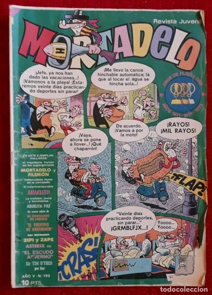 Tebeos: Mortalelo n&uacute;mero 193. Conservaci&oacute;n aceptable. - Foto 1