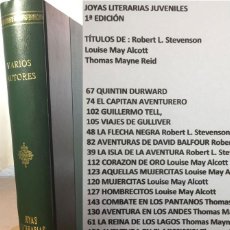Tebeos: JOYAS LITERARIAS JUVENILES LIBRO 19 TÍTULOS ROBERT L STEVENSON LOUISE MAY ALCOTT THOMAS MAYNE REÍD. Lote 341458328