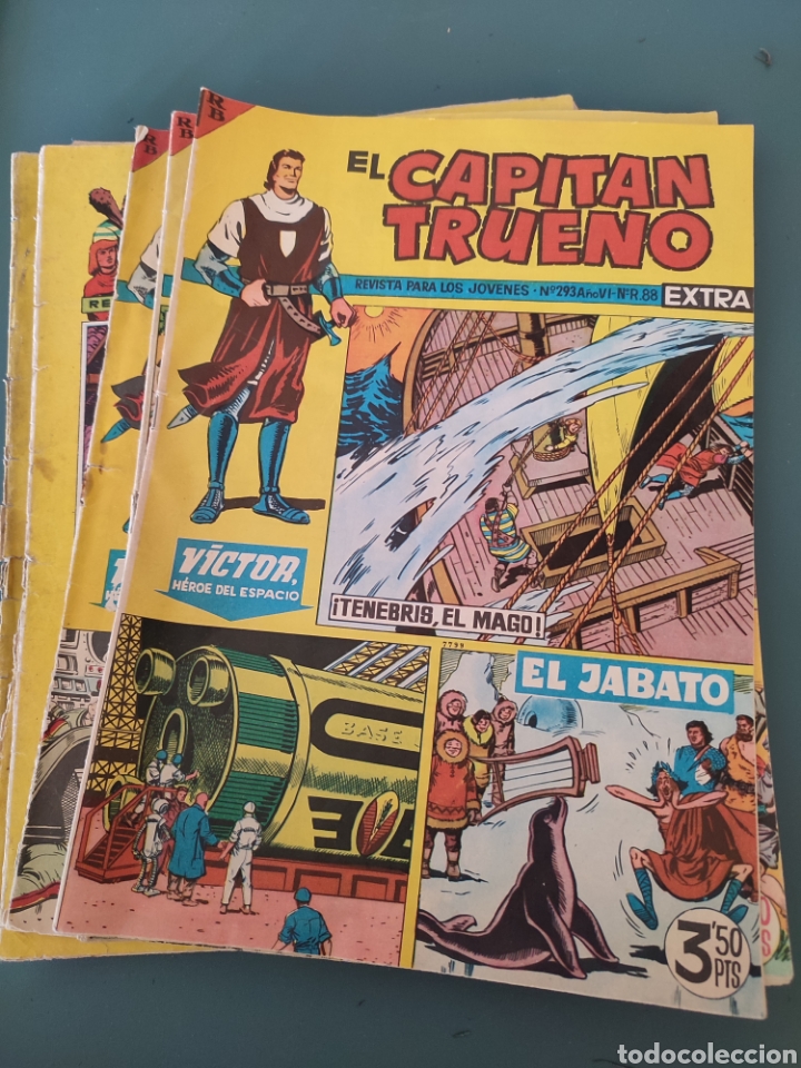 Tebeos: Lote de 8 Capit&aacute;n Trueno Extra.1960 - Foto 1