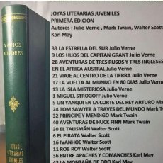 Tebeos: JOYAS LITERARIAS JUVENILES LIBRO 21 OBRAS MARK TWAIN KARL MAY WALTER SCOTT JULIO VERNE HÉCTOR MALOT