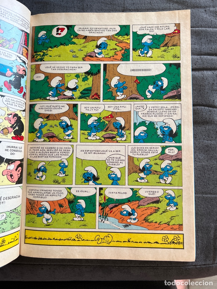 Tebeos: Antiguo tebeo comic los pitufos numero 4 - Foto 2
