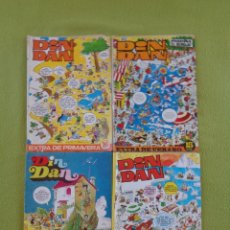 Livros de Banda Desenhada: 4 COMICS DE DIN DAN ( BRUGUERA ) 3 EXTRA VERANO 1970 1972 1974 Y UN EXTRA DE PRIMAVERA 1972. Lote 345209358