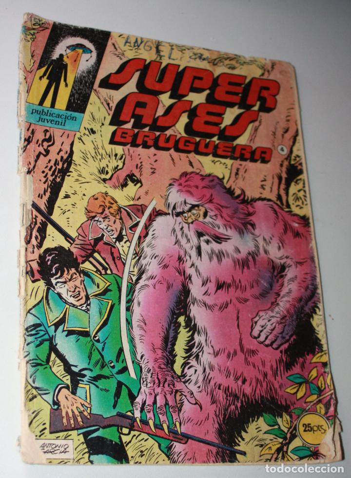 Tebeos: SUPER ASES N&ordm; 04 :LA CAZA DEL OGRO (brigada fantastica)-BRUGUERA CIENCIA FICCION -