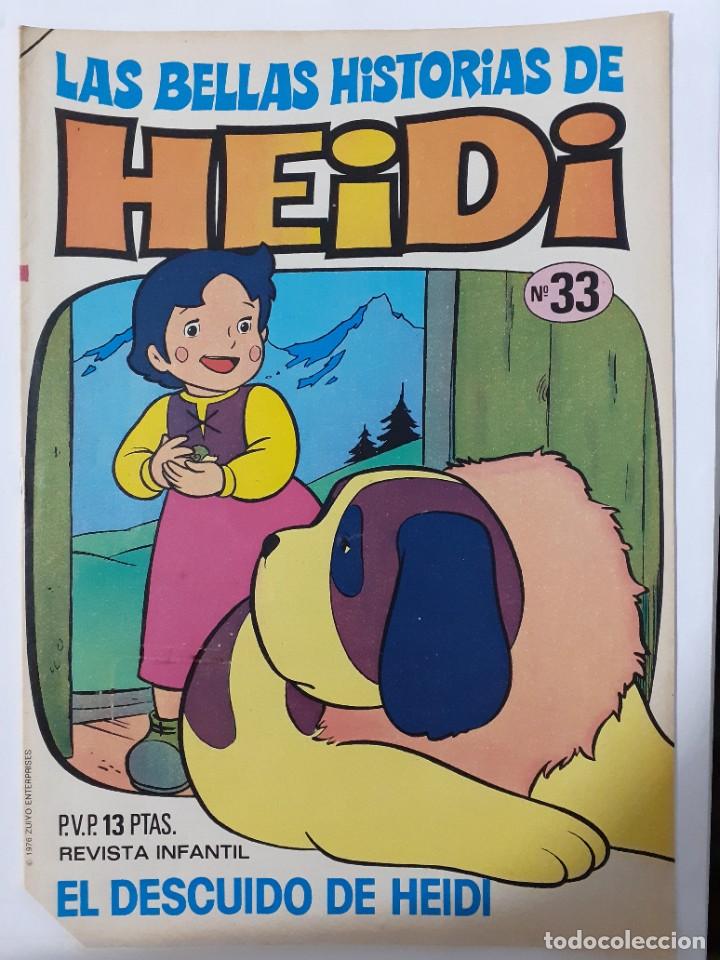 Tebeos: LAS BELLAS HISTORIAS DE HEIDI-BRUGUERA- N&ordm; 33 -GRAN TRABAJO DE JAN-1976-ESCASO-BUENO-LEA-7074