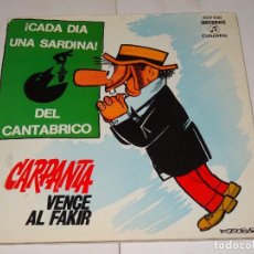Tebeos: (M0) DISCO CARPANTA VENCE AL FAKIR, ILUSTRADO POR ESCOBAR , COLUMBIA 1971