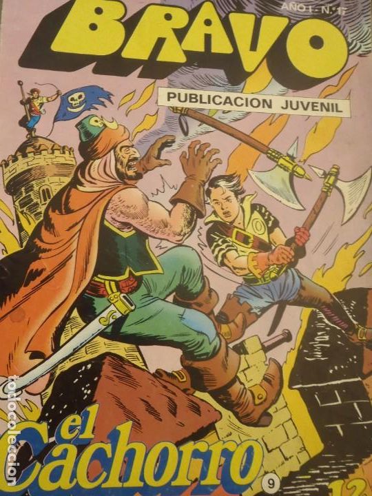 Tebeos: BRAVO N&ordm; 17 - EL CACHORRO N&ordm; 9 - Foto 1