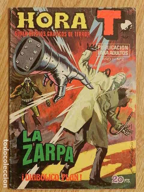 BDs: Hora T A&ntilde;o I N&ordm; 2 La Zarpa &iexcl;Diab&oacute;lico Plan! Bruguera, 1975 Super Relatos Gr&aacute;ficos de Terror