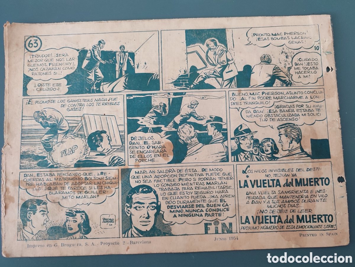Tebeos: Lote de 5 Inspector Dan.A&ntilde;os 50 - Foto 5