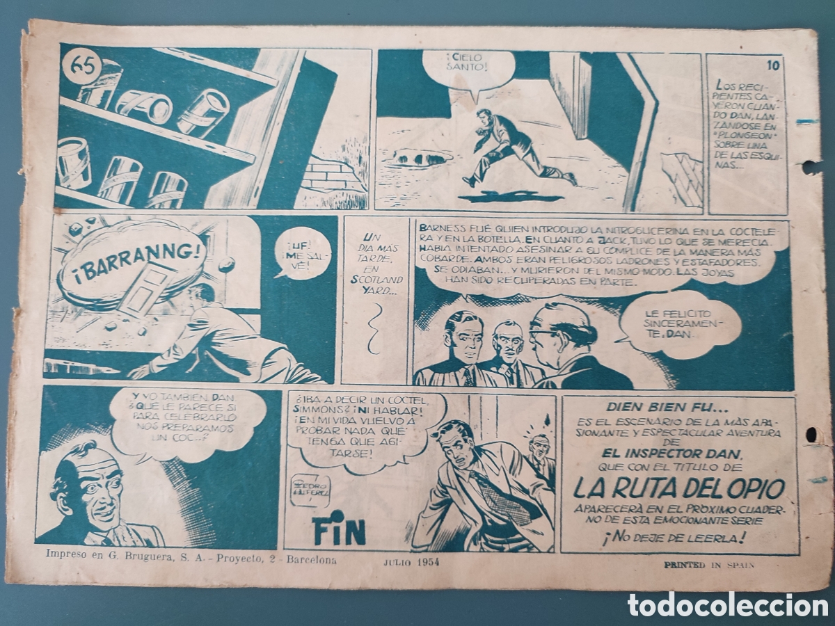 Tebeos: Lote de 5 Inspector Dan.A&ntilde;os 50 - Foto 9