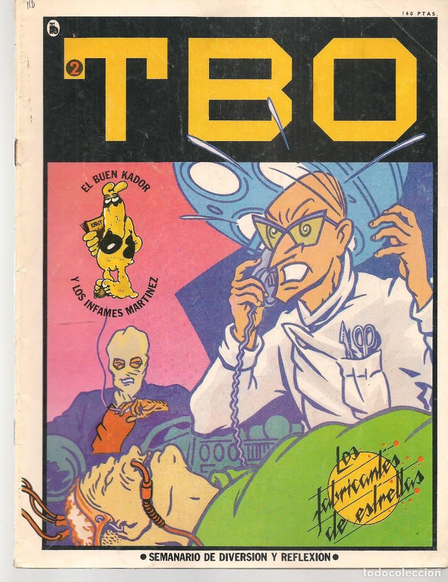 BDs: TBO. N&ordm; 2. LOS FABRICANTES DE ESTRELLAS. CONTRAPORTADA COLL. BRUGUERA, 1986.(C/A36)