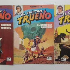 Tebeos: EL CAPITAN TRUENO LOTE 3 COMIC: 3, 4, 8. ALBUM COLOR EDITORIAL BRUGUERA 1980 1981