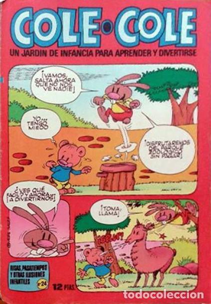 Tebeos: COLE COLE-REVISTA INANTIL-I EPOCA-BRUGUERA- N&ordm; 24 -ALEX SALAS-JAN-1976-REGULAR-&Uacute;NICO EN TC-LEA-8041