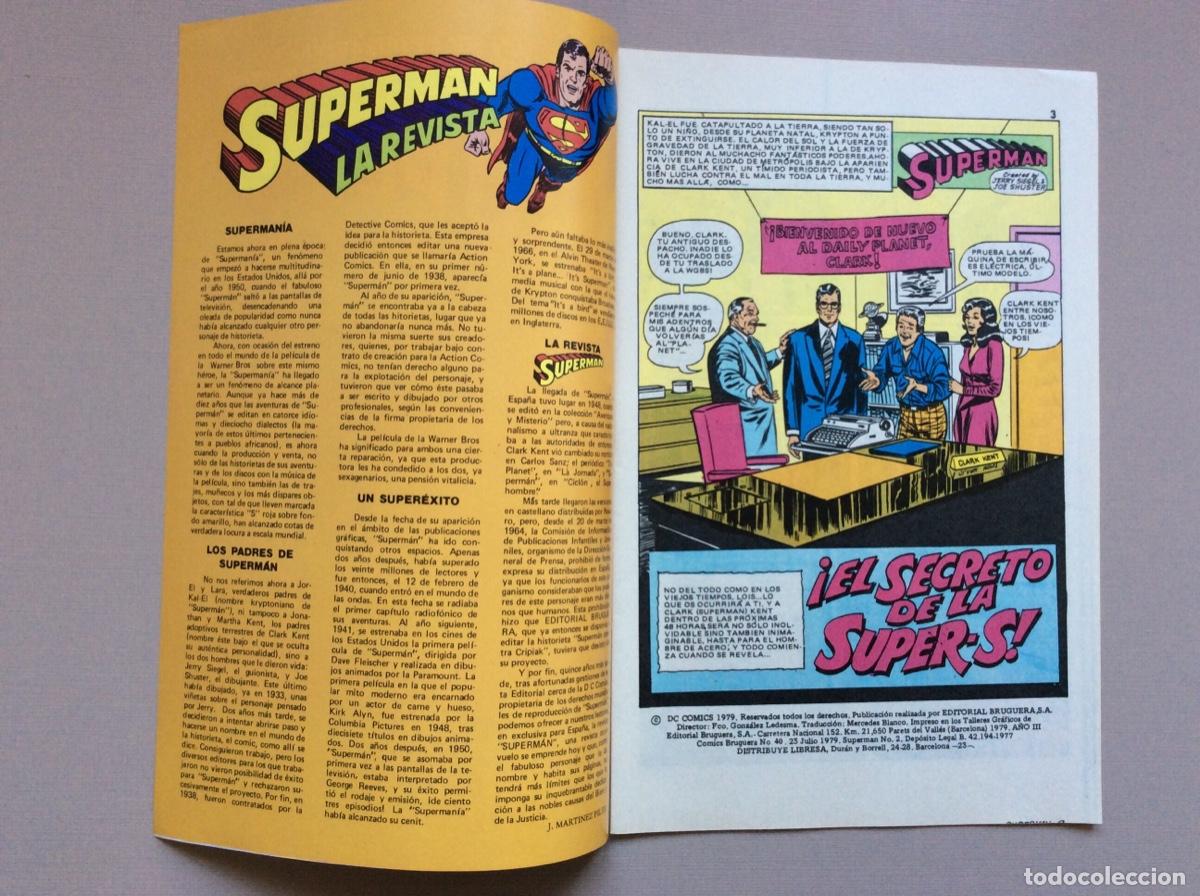 Tebeos: SUPERMAN BRUGUERA N&Uacute;MERO 2 EXCELENTE ESTADO - Foto 2