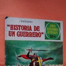 Tebeos: 1 EDICION, JOYAS LITERARIAS JUVENILES, EDITORIAL BRUGUERA, NUMERO 177, HISTORIA DE UN GUERRERO.. Lote 380524104