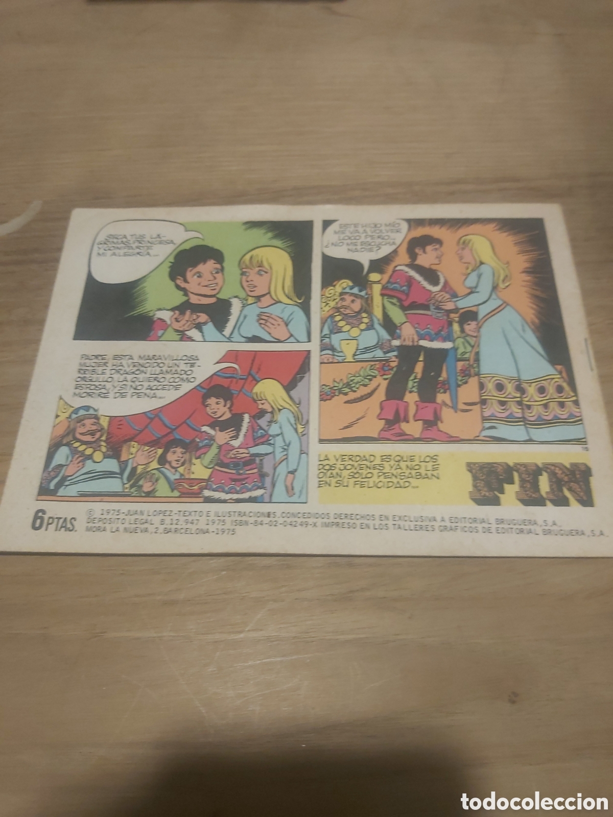 Tebeos: Bruguera 1975 cuentos el orgullo de la princesa amapola 2